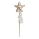 Sequin Sparkle Star Wand - Gold